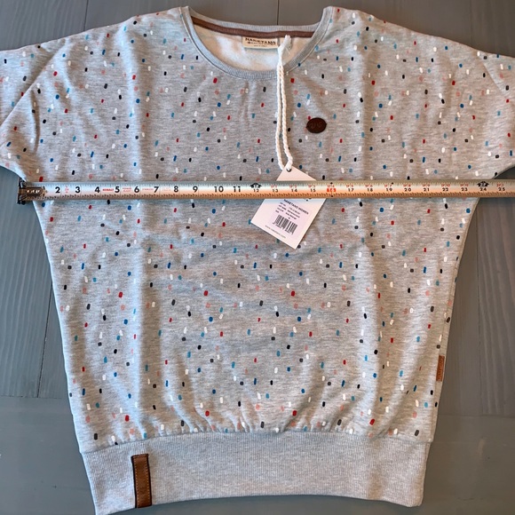 Women’s Naketano sprinkles grey sweatshirt - Picture 5 of 6
